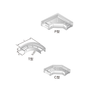 LQJ-02AT、P、C型鋁合金水平彎通橋架